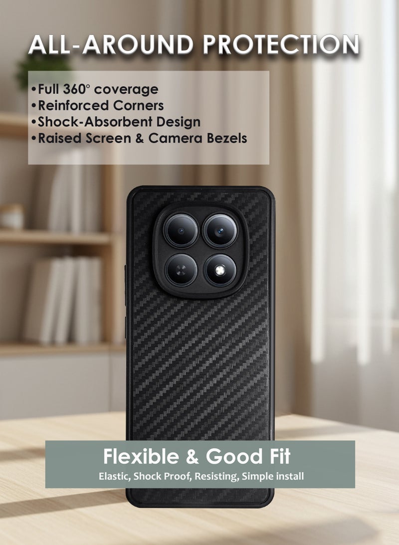 Xiaomi Redmi Note 15 Pro Plus 5G Silicone Back Case Cover - TPU Silicone, Durable & Accurate Cut-outs - Scratch, Dust & Smudge Protection, Shockproof & Water-Proof Cover for Xiaomi Redmi Note 15 Pro Plus 5G - Black - Image 4